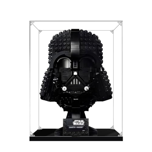 Acryl Display Case für Lego 75304 Darth Vader Helmet – Staubdichte Vitrine mit UV-Schutz – Kompatible Aufbewahrungsbox für Star Wa*rs Helm – Geschenk für Lego Fans & Sammler (2mm) von Generisch