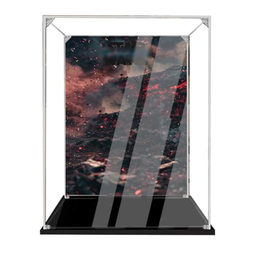 Acryl Display Case für Lego 75350 75349 Captain Rex Helmet – Staubdichte Vitrine mit UV-Schutz – Kompatible Aufbewahrungsbox für Star Wa*rs Helm – Geschenk für Lego Fans & Sammler (Background C) von Generisch