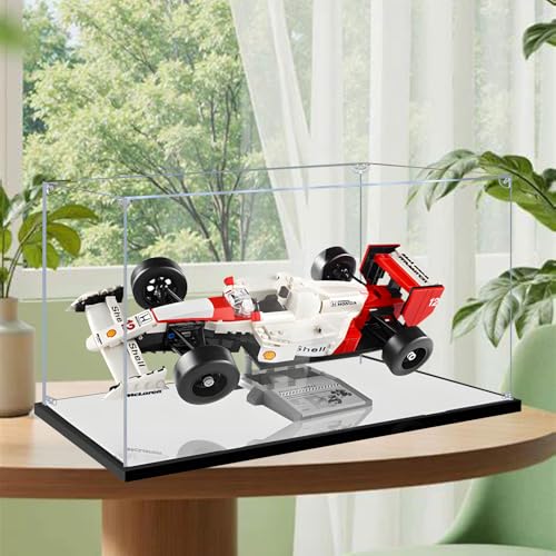 Acryl-Figuren Display Box für LE-GO für 10330 McLarren MP4 Acryl Aufbewahrungsbox Staubdicht Transparent Box Custom Display Case Aufbewahrungsbox (kein Modell) (Spiegel + 2 mm) von Generisch