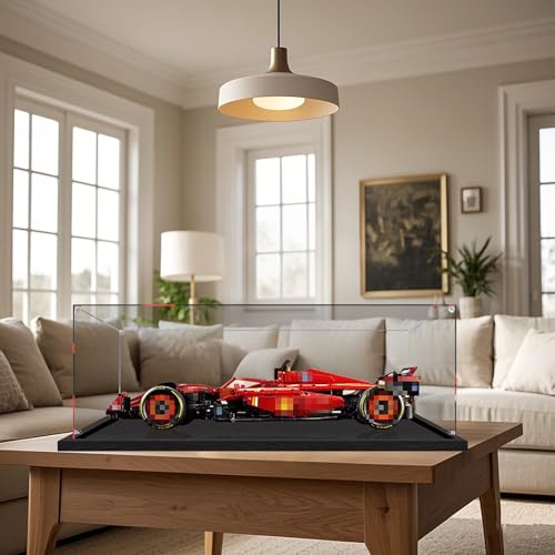 Acryl-Vitrine für Lego 42207 Ferrari SF-24, staubdichte Displaybox, kompatibel mit Lego, Modell-Schaukasten, Geschenk (Nicht im Lieferumfang enthalten) (2MM) von Generisch