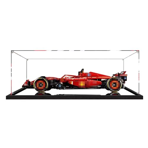 Acryl-Vitrine für Lego 42207 Ferrari SF-24, staubdichte Displaybox, kompatibel mit Lego, Modell-Schaukasten, Geschenk (Nicht im Lieferumfang enthalten) (Spiegeloberfläche 2mm) von Generisch