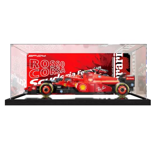 Acryl-Vitrine für Lego Speed ​​Racing 77242 77243~77251 Modell Auto-Displaybox, staubdichte Displaybox, kompatibel mit Lego, Modell-Schaukasten, Geschenk (Nicht im Lieferumfang enthalten) (77242) von Generisch