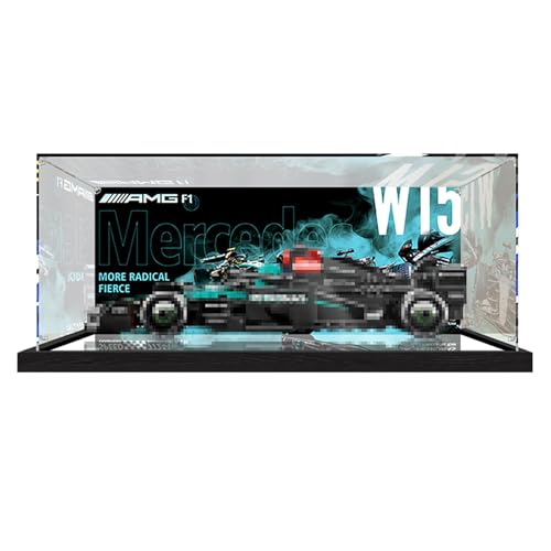 Acryl-Vitrine für Lego Speed ​​Racing 77242 77243~77251 Modell Auto-Displaybox, staubdichte Displaybox, kompatibel mit Lego, Modell-Schaukasten, Geschenk (Nicht im Lieferumfang enthalten) (77244) von Generisch