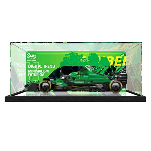 Acryl-Vitrine für Lego Speed ​​Racing 77242 77243~77251 Modell Auto-Displaybox, staubdichte Displaybox, kompatibel mit Lego, Modell-Schaukasten, Geschenk (Nicht im Lieferumfang enthalten) (77247) von Generisch