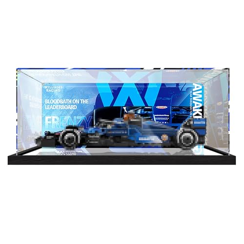 Acryl-Vitrine für Lego Speed ​​Racing 77242 77243~77251 Modell Auto-Displaybox, staubdichte Displaybox, kompatibel mit Lego, Modell-Schaukasten, Geschenk (Nicht im Lieferumfang enthalten) (77249) von Generisch