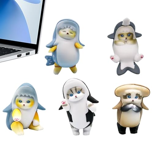Action-Statue-Modell-Spielzeug | Katzenfigur Anime Sammlerstück | Dekorative Cartoon-Figur Action-Modell Spielzeug für Schreibtisch, Nachttisch, Display Rack Zubehör von Generisch