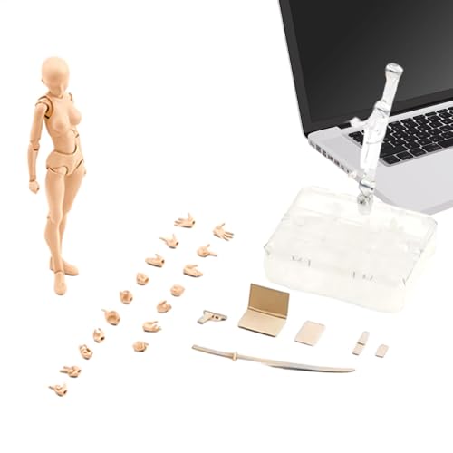 Actionfiguren-Modell-Set für Künstler, Skizzier- und Zeichenpuppe mit Basisstütze, ideal für Fotografie-Requisiten, Desktop-Dekoration und Malerei, perfekt für kreative Displays, 14,99 cm Actionfiguren-Modell-Set für Künstler, Skizzier- und Zeichenpuppe mit Basisstütze, ideal für Fotografie-Requisiten, Desktop-Dekoration und Malerei, perfekt für kreative Displays, 14,99 cm von Generisch