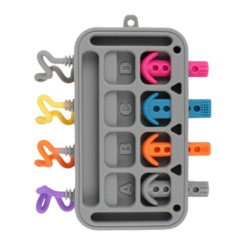 Activity Board, Silicone Plug-in Toys, Early Development Toy, Safe and Sturdy Design, for Kids Aged 1-3, Educational Learning and Motor Skill Activity, 17x15cm/6.69x5.91 inches Activity Board, Silicone Plug-in Toys, Early Development Toy, Safe and Sturdy Design, for Kids Aged 1-3, Educational Learning and Motor Skill Activity, 17x15cm/6.69x5.91 inches von Generisch