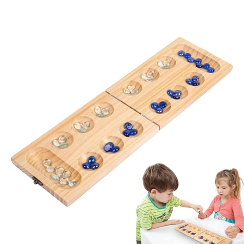 Afrikanisches Steinspiel, Marmorspiel,Tragbares Strategie -Reisespiel - Tragbarer Bildungsklassiker Marmorspielzeug für Vorschulerinnen Männer Erwachsene Kinder Familie Reisen Entspannung Afrikanisches Steinspiel, Marmorspiel,Tragbares Strategie -Reisespiel - Tragbarer Bildungsklassiker Marmorspielzeug für Vorschulerinnen Männer Erwachsene Kinder Familie Reisen Entspannung von Generisch