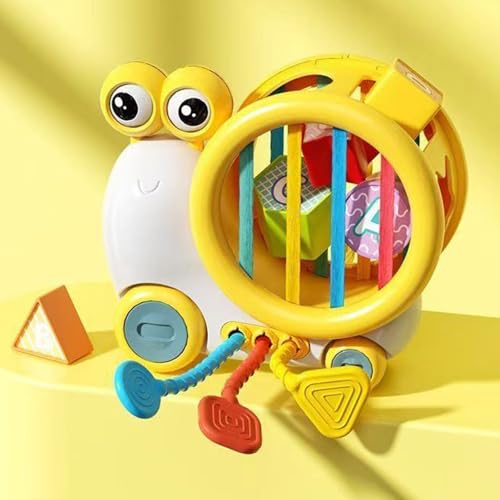 Aktivitätswürfel Montessori Spielzeug ab 1 Jahr Silikon Spielzeug Baby für 6-12 Monate Sensorisches Babyspielzeug mit Formsortierer Zugschnur Motorikspielzeug Lernspielzeug von Generisch