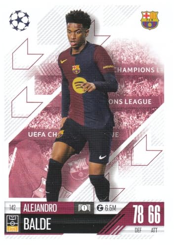 Alejandro Balde t6.5M linker Verteidiger Barcelona Topps Fußball Sammelkarte 142 von Generisch