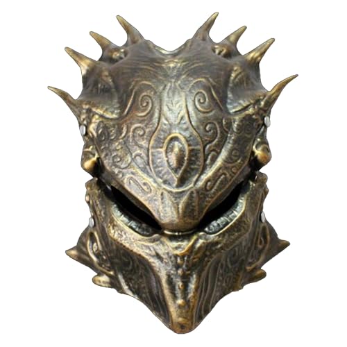 Alien Warrior Predator Cosplay Maske Harz Spiel Film Party Halloween Kostüm Maske Requisiten (Kupfer/a) von Generisch