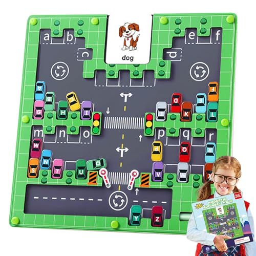Alphabet Labyrinth Kinder Spielzeug, Kindermagnetlabyrinth | Hölzerne Labyrinthspielzeug Alphabetbrett,Mädchen Home School Early Learning Aktivitäten Interaktives Puzzle für Klassenzimmer, Versammlung von Generisch