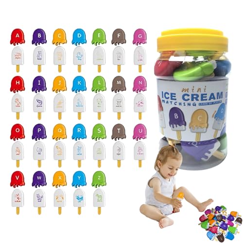 Alphabet Match Game, Letter Matching Activity, Fun Color Sorting Figures, 6.3x3.94x3.94 inches Safe Educational Toys, Learning Sticks for Kids, Word Recognition Alphabet Match Game, Letter Matching Activity, Fun Color Sorting Figures, 6.3x3.94x3.94 inches Safe Educational Toys, Learning Sticks for Kids, Word Recognition von Generisch