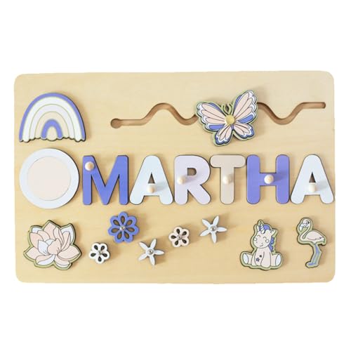 Alphabet -Puzzle, Kindername Puzzle, Alphabet Name Jigsaw Brettspiel, Farbenfroh Und Interaktiv, Lehrreich Und Unterhaltsam, 30x20x3cm/11.81x7.87x1,18 Zoll Für Und Mädchen von Generisch