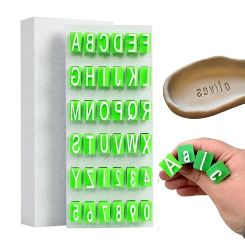 Alphabet Stempel Set - Großbuchstaben Fondant Prägewerkzeug | Prägestempel für Basteln Keramik Beton Scrapbooking Schmuck Kinder Schulprojekte Alphabet Stempel Set - Großbuchstaben Fondant Prägewerkzeug | Prägestempel für Basteln Keramik Beton Scrapbooking Schmuck Kinder Schulprojekte von Generisch
