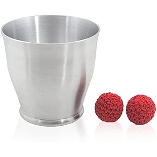 Aluminium-Chop-Cup (breite Öffnung) magnetischer Chop-Cup Magic Tricks Cup und Bälle Close Up Magic Show Trick Requisiten von Generisch