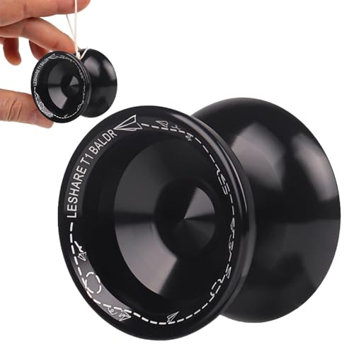 Aluminium-Jojo-Spielzeug-Spinner aus hochpräziser Legierung, glattes Spin Yoyo Design | Collotful Classic Nostalgic Game für Anfänger und fortgeschrittenes Spiel, langlebiger leichter Metallkörper für von Generisch