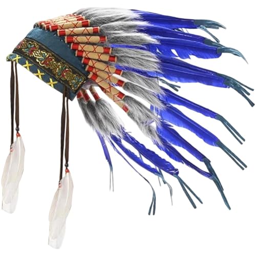 Amerikanische Kopfbedeckung im indischen Stil, mittelgroßer Feder-Kopfschmuck für Festivals, Maskeraden, Themen-Verkleidungsdekoration Amerikanische Kopfbedeckung im indischen Stil, mittelgroßer Feder-Kopfschmuck für Festivals, Maskeraden, Themen-Verkleidungsdekoration von Generisch