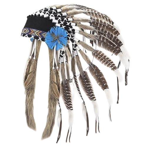 Amerikanische Kopfbedeckung im indischen Stil, mittelgroßer Feder-Kopfschmuck für Festivals, Maskeraden, Themen-Verkleidungsdekoration Amerikanische Kopfbedeckung im indischen Stil, mittelgroßer Feder-Kopfschmuck für Festivals, Maskeraden, Themen-Verkleidungsdekoration von Generisch