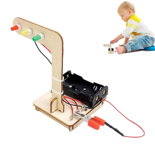 Ampelschilder Spielzeug, Ampel für Kinder | Handgefertigtes wissenschaftliches Experiment-Projekt-Kit für Ampellichter | Frühpädagogisches Spielset, Verkehrs-Stoppschild-Lampenspielzeug-Spielset für G Ampelschilder Spielzeug, Ampel für Kinder | Handgefertigtes wissenschaftliches Experiment-Projekt-Kit für Ampellichter | Frühpädagogisches Spielset, Verkehrs-Stoppschild-Lampenspielzeug-Spielset für G von Generisch