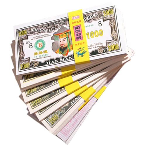 Ancestor Money – Chinesisches Geld | Lieben Sie Geld | Chinesisches Geld | Paradiesbanknoten Für Beerdigungen | Co-friendly Money Vorfahren zum Verbrennen | Chinesisches Joss-Papiergeld | Textur Von von Generisch