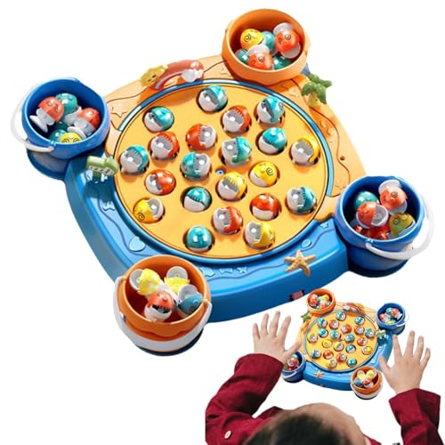 Angel-Fangspielzeug, pädagogisches Angelspielzeug - Spielzeug Kinder Musik Lernspielzeug - Motorik-Partyspiel, rotierendes Brett, interaktive Angelspiele für Kinder Angel-Fangspielzeug, pädagogisches Angelspielzeug - Spielzeug Kinder Musik Lernspielzeug - Motorik-Partyspiel, rotierendes Brett, interaktive Angelspiele für Kinder von Generisch