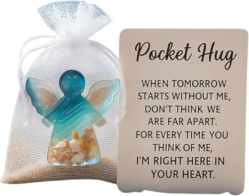 Angel Pocket Hug in Erinnerung an die Toten, Taschen-Reise-Schildkröten-Umarmung, ein süßes Tierkissen, das Ermutigung, Komfort und Unterstützung bietet (Engel) von Generisch