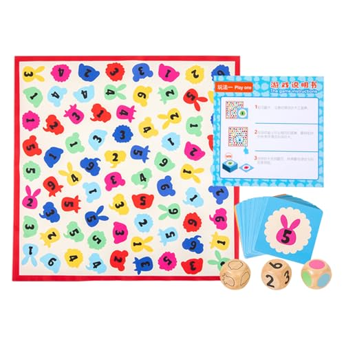 Animal Chess Game, Animal Matching Board, Clapping & Flipping Chess Set, 36 Cards Included, Educational Multiplayer Toy for Kids, Family Tabletop Fun, 15.94x15.94 Inches von Generisch