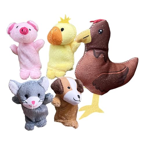 Animal Finger Puppets, Multicolor Finger Toy Set, 3.15 inches Cute Mini Puppets Easter Basket Stuffers, Egg Fillers Gift for Classroom Rewards & Party Supplies von Generisch