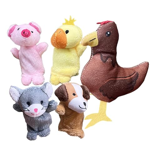 Animal Finger Puppets, Multicolor Finger Toy Set, 3.15 inches Cute Small Puppets Easter Basket Stuffers, Egg Fillers Gift for Classroom Rewards & Party Supplies von Generisch
