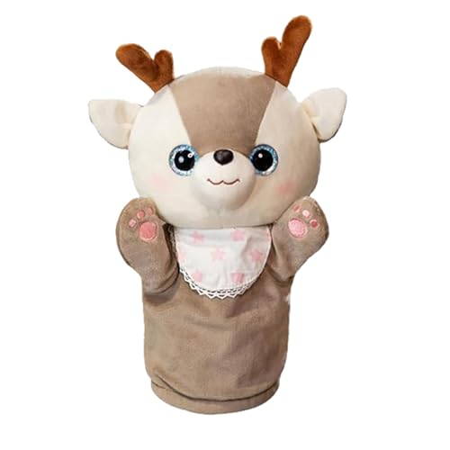 Animal Hand Puppet - Plüsch -Hirschspielzeug, Kindergeschichtenerzählen Accessoire | Weich Gefüllte Puppenbildungs Sketche Mit Beweglichen Mund, Niedlicher Spaß, So Tun, Um Für Kinder Familienunterh Animal Hand Puppet - Plüsch -Hirschspielzeug, Kindergeschichtenerzählen Accessoire | Weich Gefüllte Puppenbildungs Sketche Mit Beweglichen Mund, Niedlicher Spaß, So Tun, Um Für Kinder Familienunterh von Generisch