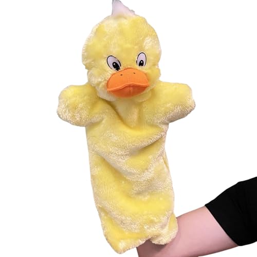 Animal Hand Puppets, Dogs Plush Animal Toys, Skin Friendly Interactive Finger Doll Small Medium Pets Puppy, Mesh, PP Cotton, Fun Indoor Activities for Cats, 7x40cm von Generisch