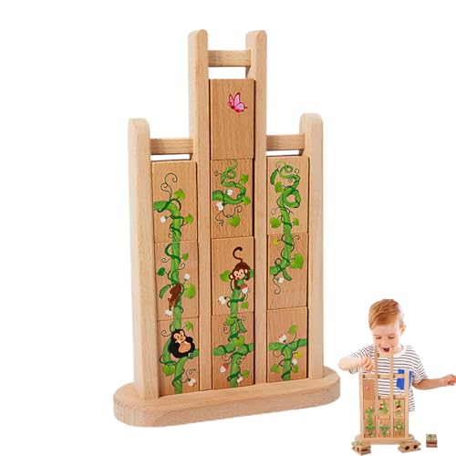 Animal Tumble Puzzle, AFFE -Matching -Puzzle,Buntes Hirnteaser -Rätsel mit Karten | Hölzerne feinmotorische Fähigkeiten Lernen Spiele, Roadtrip -Aktivitäten für, Mädchen Animal Tumble Puzzle, AFFE -Matching -Puzzle,Buntes Hirnteaser -Rätsel mit Karten | Hölzerne feinmotorische Fähigkeiten Lernen Spiele, Roadtrip -Aktivitäten für, Mädchen von Generisch