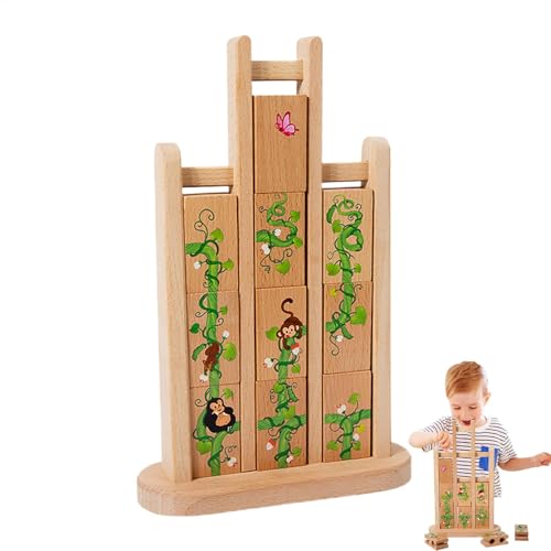 Animal Tumble Puzzle, AFFE -Matching -Puzzle,Buntes Puzzles mit Karten - Tragbare Vorschulunterrichtsaktivitäten, Feinmotorik -Lernspiele für, Mädchen Animal Tumble Puzzle, AFFE -Matching -Puzzle,Buntes Puzzles mit Karten - Tragbare Vorschulunterrichtsaktivitäten, Feinmotorik -Lernspiele für, Mädchen von Generisch