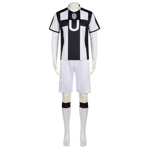 Anime Blue Lock Barou Shouei Cosplay Kostüm Nr. 13 Schwarz und Weiß Jersey Sportbekleidung Anzug Fußball Halloween Anime Blue Lock Barou Shouei Cosplay Kostüm Nr. 13 Schwarz und Weiß Jersey Sportbekleidung Anzug Fußball Halloween von Generisch