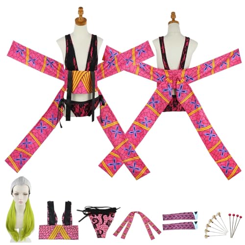 Anime D'emon-Slayer Daki Cosplay Kostüm Rollenspiel Outfit mit Perücke Kopfschmuck Zubehör Set Halloween Comic Con Party Karneval Uniform für Erwachsene Kinder Unisex Anzug Anime D'emon-Slayer Daki Cosplay Kostüm Rollenspiel Outfit mit Perücke Kopfschmuck Zubehör Set Halloween Comic Con Party Karneval Uniform für Erwachsene Kinder Unisex Anzug von Generisch