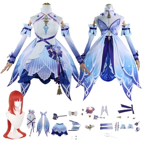 Anime G'enshin Impact Nilou Cosplay Kostüm Rollenspiel Outfit mit Perücke Rock Zubehör Set Halloween Comic Con Party Karneval Uniform für Erwachsene Kinder Unisex Anzug Anime G'enshin Impact Nilou Cosplay Kostüm Rollenspiel Outfit mit Perücke Rock Zubehör Set Halloween Comic Con Party Karneval Uniform für Erwachsene Kinder Unisex Anzug von Generisch
