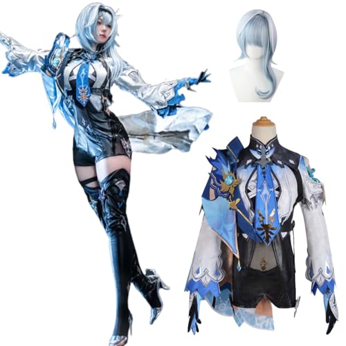 Anime Genshin Impact Spielfigur Eula Cosplay Kostüm für Kinder Erwachsene und Frauen Outfit mit Perücke und Zubehör Komplettset Halloween Weihnachten Karneval Uniform Anime Genshin Impact Spielfigur Eula Cosplay Kostüm für Kinder Erwachsene und Frauen Outfit mit Perücke und Zubehör Komplettset Halloween Weihnachten Karneval Uniform von Generisch
