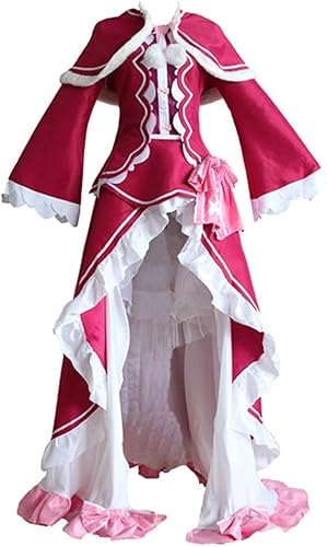 Anime Re ZERO Starting Life In Another World Cosplay Kostüme Halloween Karneval Party Ram Rem Frauen Uniformen Rock Kleid Kleider (Beatrice, S) von Generisch