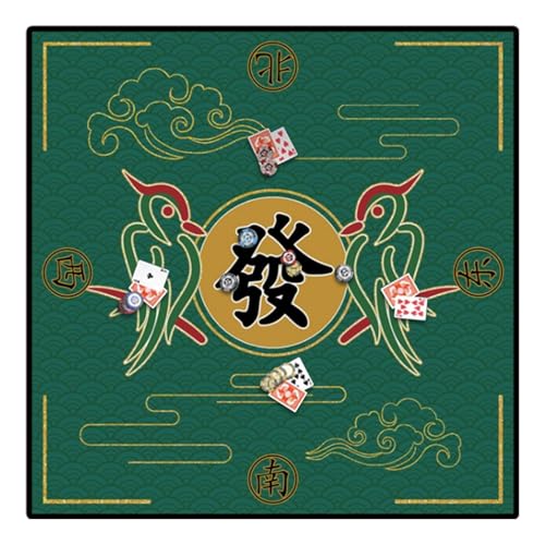 Anti-Slip-Mahjong-Mat, 27x27-Zoll-Mahjong-Tischabdeckung für Kartenspiele, Spielmatte für Tisch, Spieltisch Cover, Brettspieltischmatte für, Poker, Karte Anti-Slip-Mahjong-Mat, 27x27-Zoll-Mahjong-Tischabdeckung für Kartenspiele, Spielmatte für Tisch, Spieltisch Cover, Brettspieltischmatte für, Poker, Karte von Generisch