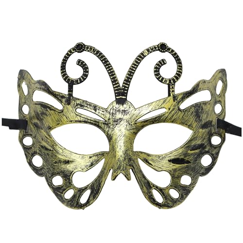 Antike Halbgesichtsmaske, Maskerade-Maske, Karnevalskostüm, venezianische Vintage-Maske für Kostümpartys, Tanze, Abschlussbälle, Bühnenshows, Party Antike Halbgesichtsmaske, Maskerade-Maske, Karnevalskostüm, venezianische Vintage-Maske für Kostümpartys, Tanze, Abschlussbälle, Bühnenshows, Party von Generisch