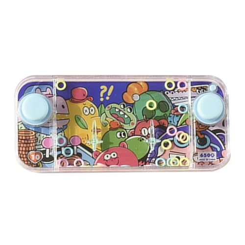 Aqua Loop Toss Handheld Water Game | Console Ring Squeeze Puzzle Machine Toy für Kinder, Erwachsene, , Mädchen, Retro -Wasserspiel -Spaßgeschenk, tragbares klassisches Spielzeug für alle Altersg von Generisch