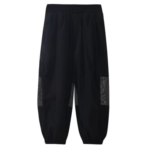 Arbeitshose für Kinder, schnelltrocknend, für den Sommer, legere Outfits, Jogginghose, elastische Taille, lockere Jogginghose, volle Länge, Knöchelbündchen, einfarbig Arbeitshose für Kinder, schnelltrocknend, für den Sommer, legere Outfits, Jogginghose, elastische Taille, lockere Jogginghose, volle Länge, Knöchelbündchen, einfarbig von Generisch