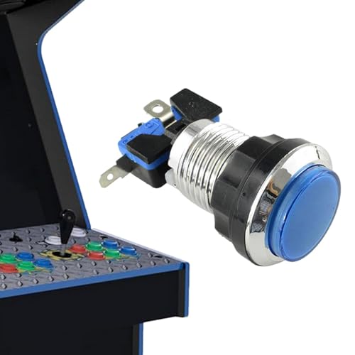 Arcade Machine Game Console Druckknopf, Spielkonsole -Taste mit Licht,Arcade -Maschine Druckknopf mit Licht - Eingebaute Glühbirnenspielvorräte für Internetcafé, Schlafzimmer, Wohnzimmer Arcade Machine Game Console Druckknopf, Spielkonsole -Taste mit Licht,Arcade -Maschine Druckknopf mit Licht - Eingebaute Glühbirnenspielvorräte für Internetcafé, Schlafzimmer, Wohnzimmer von Generisch