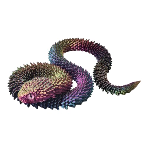 Articulated Snake – Realistic Desk Pet Toy, Flexible Collectible Figurine | Unique 3D Printed Animal Ornament, Sensory Fidget Snake for Kids, Children, Adults, Men, Women, Office Display Decoration Articulated Snake – Realistic Desk Pet Toy, Flexible Collectible Figurine | Unique 3D Printed Animal Ornament, Sensory Fidget Snake for Kids, Children, Adults, Men, Women, Office Display Decoration von Generisch