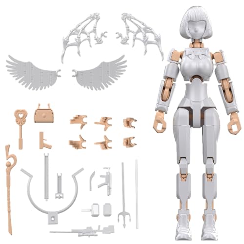 Artikulierte Action -Figur -Modellsatz - Bausteine ​​Charakter Kit | Unterhaltung poable Toy Kids Mädchen Erwachsene, ideal für Rollenspiele Konstruktionsaktivitätsspiele fantasievolle P von Generisch