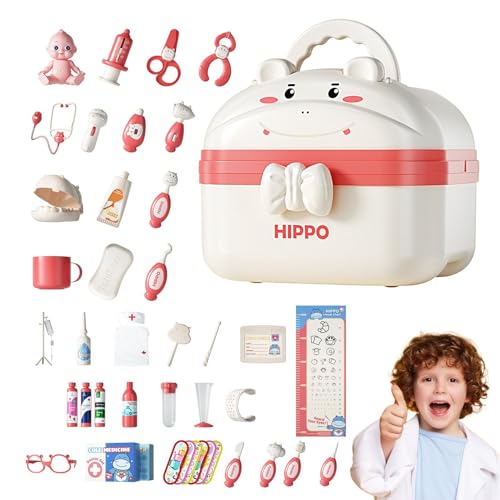 Arzt-Spielset für Kinder, -Arzt-Set - Arztset für Kinder - Doctor Pretend Equipment, Pretend Doctor Kit mit Aufbewahrungsbox für frühes Lernen Arzt-Spielset für Kinder, -Arzt-Set - Arztset für Kinder - Doctor Pretend Equipment, Pretend Doctor Kit mit Aufbewahrungsbox für frühes Lernen von Generisch