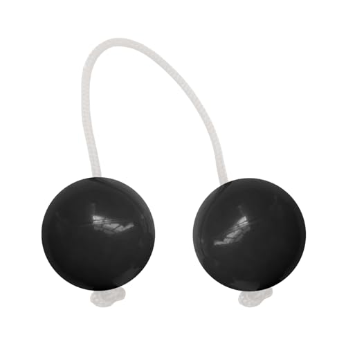 Asalato Shaker Hand Percussion Instruments 5.0 cm Compact Paired Ball Construction with String Connector Rhythmic Coordination Enhancer for African Music Learning Practice von Generisch