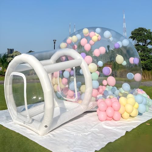 Aufblasbare Bubble House Dome - Transparenter PVC Kinder Bubble Ballon Raum mit Tunnel, Lufttrommel und Luftpumpe für Party und Hochzeit Aufblasbare Bubble House Dome - Transparenter PVC Kinder Bubble Ballon Raum mit Tunnel, Lufttrommel und Luftpumpe für Party und Hochzeit von Generisch